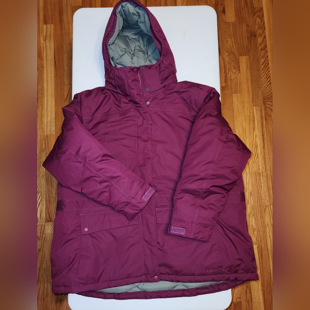 LL Bean Womens Down Baxter State Parka SZ 3X Purple